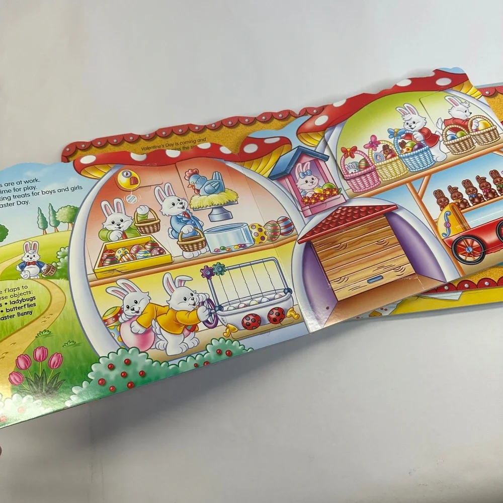 Fisher-Price Little People Lift-the-Flap Board Books Set of 4‎ Halloween Easter